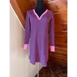 Vintage Y2K Victoria's Secret Floral Daisy Long Sleeve Sleep Mini Dress sz XS